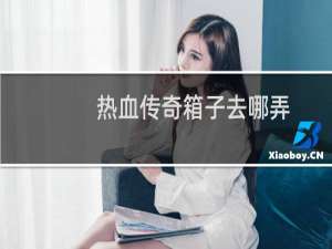 热血传奇箱子去哪弄