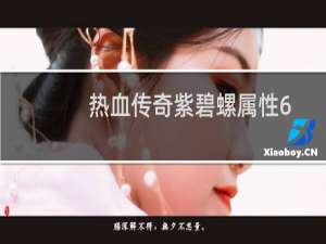 热血传奇紫碧螺属性6