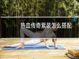 热血传奇紫装怎么搭配