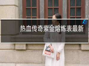 热血传奇紫金熔炼表最新