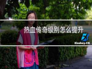 热血传奇级别怎么提升