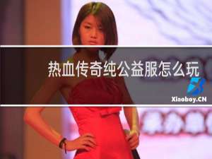 热血传奇纯公益服怎么玩