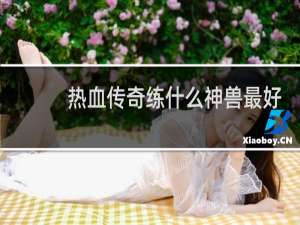 热血传奇练什么神兽最好