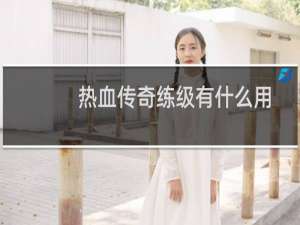 热血传奇练级有什么用