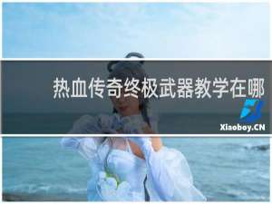 热血传奇终极武器教学在哪