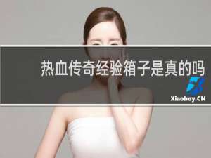 热血传奇经验箱子是真的吗