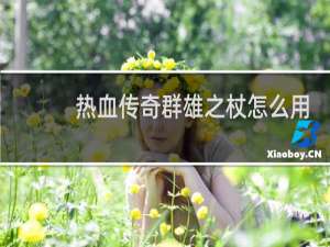 热血传奇群雄之杖怎么用