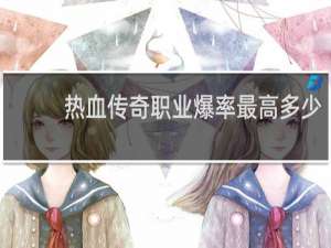 热血传奇职业爆率最高多少