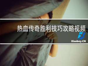 热血传奇胜利技巧攻略视频