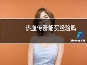 热血传奇能买经验吗