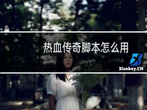 热血传奇脚本怎么用