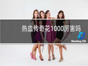 热血传奇花1000厉害吗