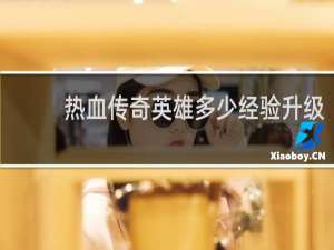 热血传奇英雄多少经验升级