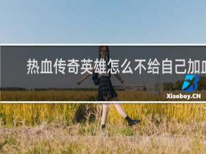 热血传奇英雄怎么不给自己加血