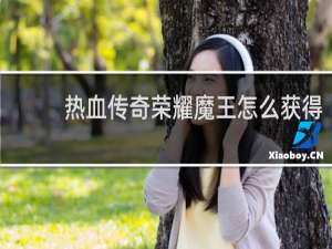 热血传奇荣耀魔王怎么获得