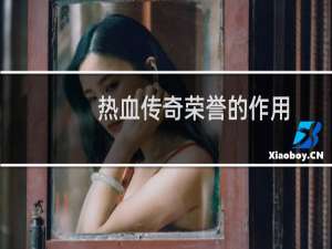 热血传奇荣誉的作用