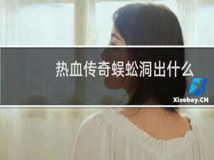 热血传奇蜈蚣洞出什么
