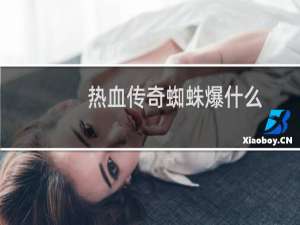 热血传奇蜘蛛爆什么