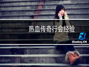 热血传奇行会经验