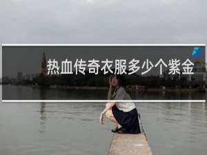 热血传奇衣服多少个紫金