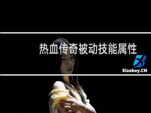 热血传奇被动技能属性