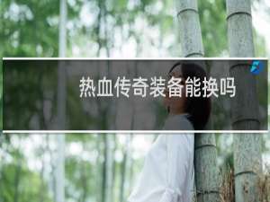 热血传奇装备能换吗