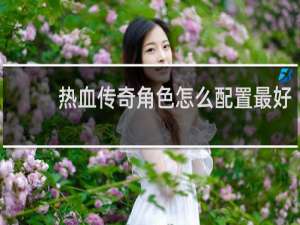 热血传奇角色怎么配置最好