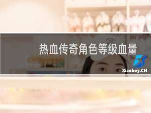 热血传奇角色等级血量