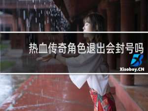 热血传奇角色退出会封号吗