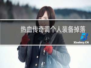 热血传奇调个人装备掉落