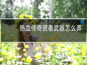 热血传奇贤者武器怎么弄
