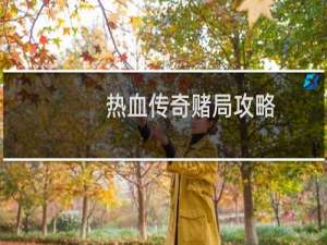 热血传奇赌局攻略