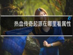 热血传奇起源在哪里看属性