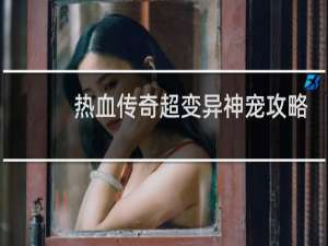 热血传奇超变异神宠攻略