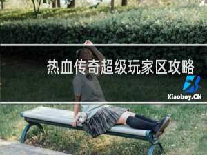 热血传奇超级玩家区攻略