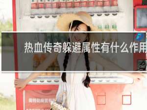 热血传奇躲避属性有什么作用