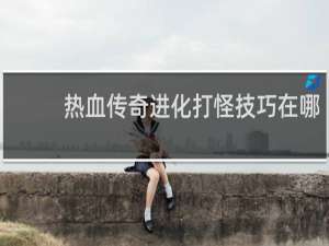 热血传奇进化打怪技巧在哪