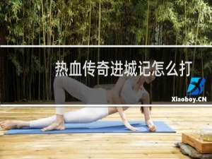 热血传奇进城记怎么打