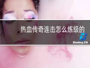 热血传奇连击怎么练级的