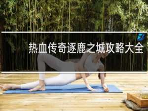 热血传奇逐鹿之城攻略大全