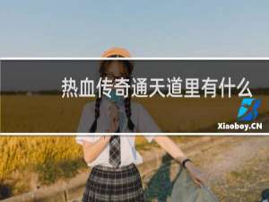 热血传奇通天道里有什么