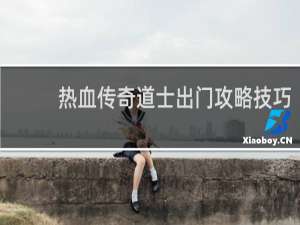 热血传奇道士出门攻略技巧