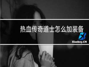 热血传奇道士怎么加装备