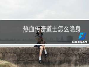 热血传奇道士怎么隐身
