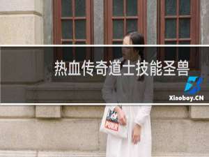 热血传奇道士技能圣兽