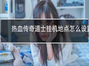 热血传奇道士挂机地点怎么设置