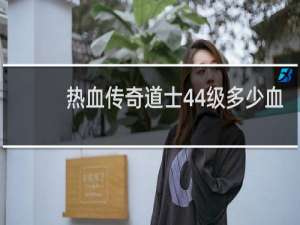 热血传奇道士44级多少血