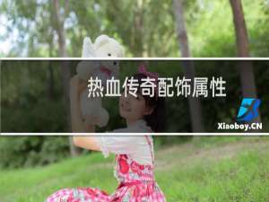 热血传奇配饰属性