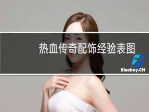 热血传奇配饰经验表图