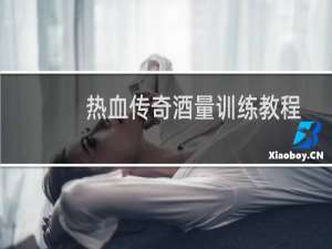 热血传奇酒量训练教程